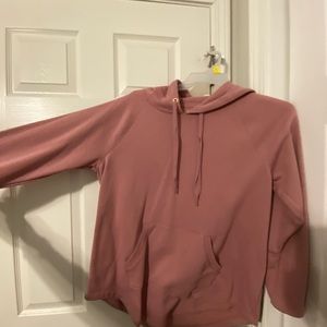 pink hoodie